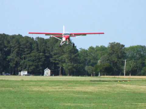 Pilatus "Porter" PC6 C-H2 Turbo Prop landing Campbell Field Airport (9VG)