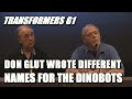 Transformers G1 Don Glut Reveals He Wrote Different Names for the Dinobots with Michael McConnohie.