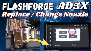 How to Replace or Change FlashForge AD5X Nozzle - 3D Printer