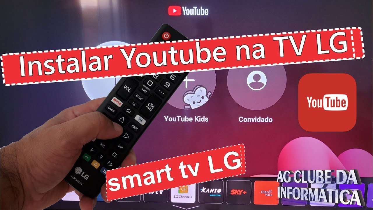 Como Instalar Aplicativo do Youtube na TV LG - YouTube
