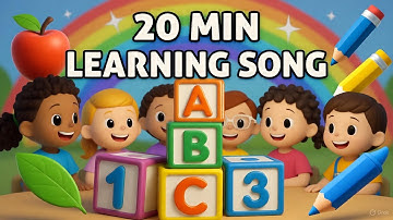 20 Minutes of Learning Songs for Kids | ABC 123 Colors Shapes | Educational 3D Animated Compilation