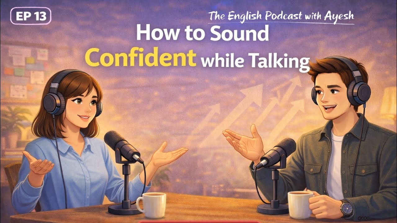 How to Sound Confident While Talking | English Podcast for Easy English Conversation 