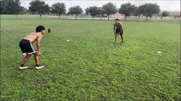 FOOTBALL DRILLS: DB Off-Man Technique