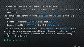 How to Compare Date Range by Month and Year in Oracle using OUTSYSTEMS