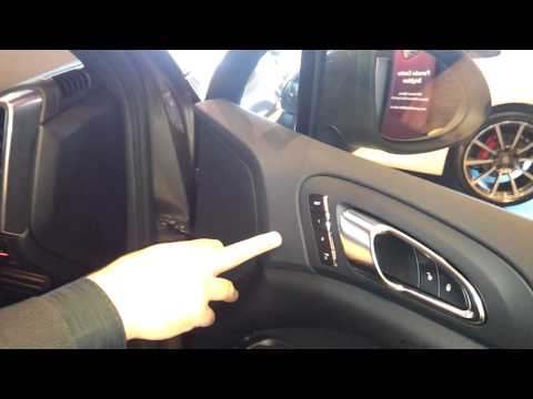 Setting seat memory with key on New Porsche Cayenne
