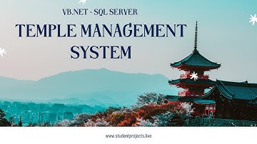 Temple Management System Software Application developed using VB.NET and SQL Server