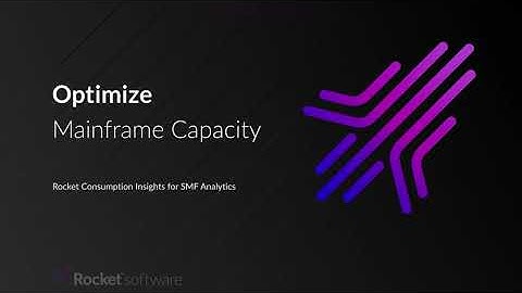 Rocket® Consumption Insights for SMF Analytics demo video