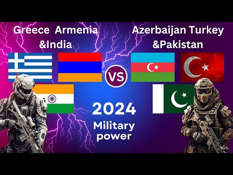 India Greece Armenia VS Pakistan Turkey Azerbaijan Military Power Comparision 2024