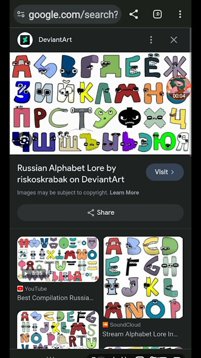 Russian Alphabet Lore by riskoskrabak on DeviantArt