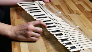 How to make a Popsicle Stick Piano