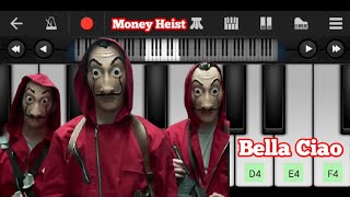 Money Heist :- Bella Ciao / La Casa De Papel | [Netflix] Easy Piano Tutorial + Mobile Piano Tutorial screenshot 1