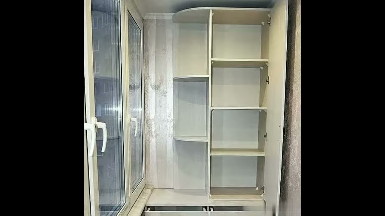 Угловой Шкаф На Балкон Фото Дизайн Идеи