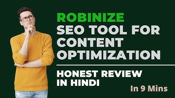 Robinize - SEO content optimization tool