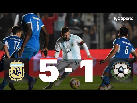 Argentina 5-1 Nicaragua (GOLES Y RESUMEN)