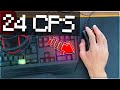 24 CPS İLE MOUSECAM !! ( BUTTERFLY CLİCK ) - MİNECRAFT SKYWARS