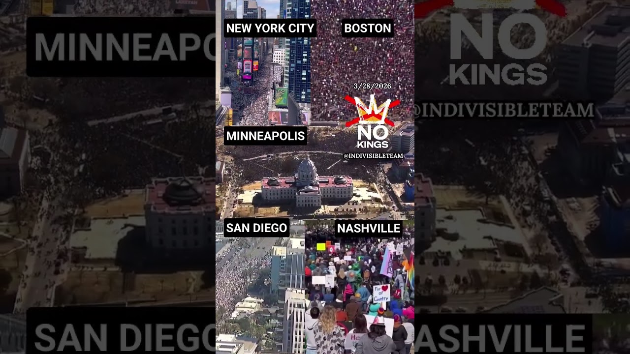 HUGE Turnout For No Kings Day #nokings #solidarity