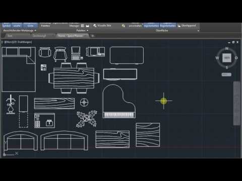 Bibliothek Mobel Autocad Youtube