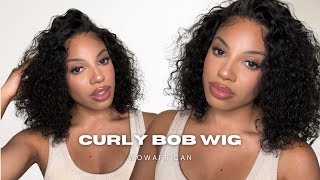 100% GLUELESS Wig for BEGINNERS! VERY AFFORDABLE Pre-Cut Wear Go Messy Bob Wig