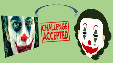 Draw the Joker using microsoft powerpoint only !! | powerpoint art