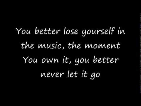 Lose Yourself by Eminem -Lyrics (CLEAN)