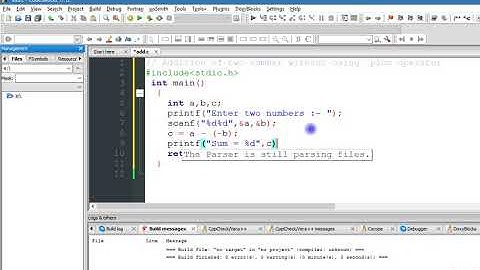 Addition of two numbers without using plus operator in C