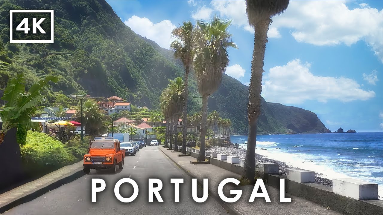4K Живописная Поездка по Мадейре 🇵🇹 | Истинный Рай Португалии: Северное Побережье и Порту-Мониш