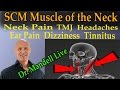 The scm muscle of the neck   the common cause of neck pain tmj headaches dizziness tinnitis