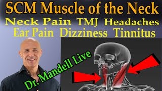 The SCM Muscle of the Neck -  The Common Cause of Neck Pain, TMJ, Headaches, Dizziness, Tinnitis