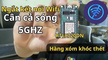 Module phá sóng wifi 5Ghz và 2.4ghz, bản nâng cấp dùng RTL8720|5GHz Wifi Deauther