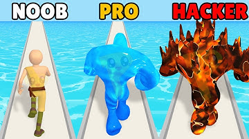 NOOB vs PRO vs HACKER in Avatar Runner 3D