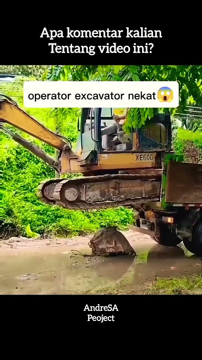 operator excavator nekat ambil keputusan ini#trending #automobile #truck #excavator #shorts