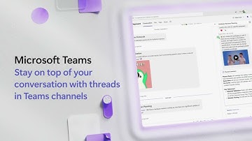 Stay on top of your conversation with threads in Teams channels