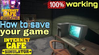 How to save game in internet cafe simulator | save progress in internet cafe simulator |RockXy gamer screenshot 4