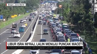 Libur Isra Miraj, Lalin Puncak Macet