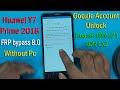 Huawei Y7 Prime 2018 FRP bypass 8.0 || Huawei LDN-L21/LDN-LX2/LDN-TL10/LDN-L01/ Without PC 2021