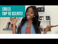 TOP 10 SCENTS by CREED