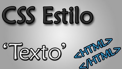 Diseño de texto HTML con CSS