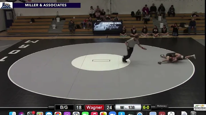 Burke/Gregory's Owen Hansen with the pin over Dan ...