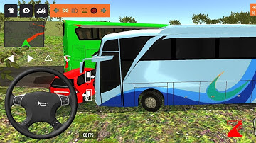 2025 new coach bus simulator 💥 || indonesia bus simulator part-208 #bus #game #simulator #comman