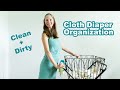 CLOTH DIAPER STORAGE & ORGANIZATION SET UP: Clean + Dirty