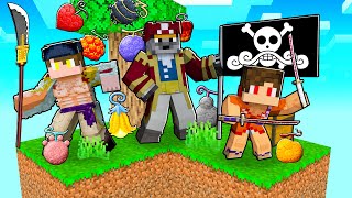 SKYBLOCK de ONE PIECE mas com DEVIL FRUITS LENDÁRIAS NOVAS no MINECRAFT