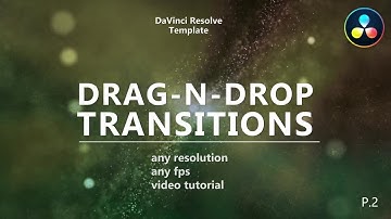 Drag N Drop Seamless Transitions Pack 2 Davinci Resolve Templates