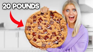 I made a 20-POUND Chocolate Chip Cookie