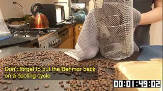 The simplest way to cool your coffee beans after roasting with Behmor (or any roaster)