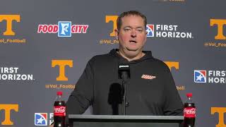 Tennessee HC Josh Heupel Breaks Awful Injury News For Ethan Davis, Recaps Win Over Georgia Tech