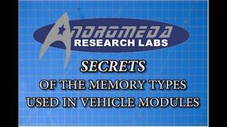 Secrets of Vehicle Module Memory. A  detailed Training Course about EEPROM, FLASH EPROM and more!