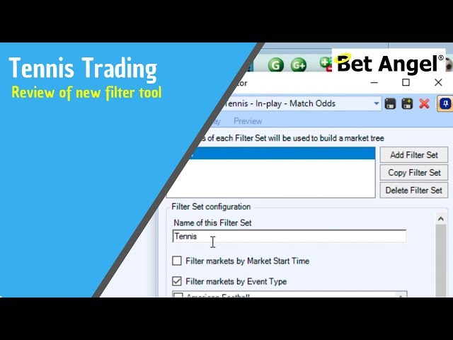 Betfair trading software - Bet Angel - Review of new filter tool