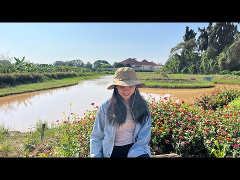 🇹🇭🇱🇦เที่ยวกรุงเทพEp8: วันนี้สาวโมจะพาไปเที่ยวชมสวนในประเทศไทยนะครับ🇹🇭 #บ้านสวน