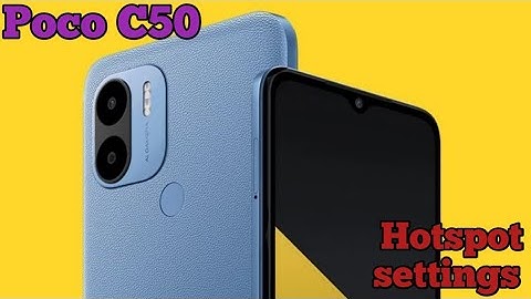 Hotspot Setting In Poco C50,Poco C50 Mein Hotspot Setting Kaise Karen, How To Change Hotspot