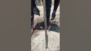 How to tie a string line in slow motion #concrete #construction #iowa #desmoines